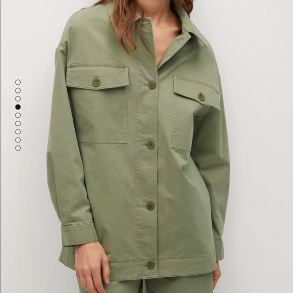 Oversized Cotton Shirt Jacket - Picture 4 of 6